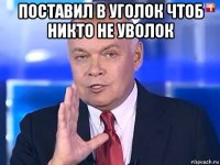 поставил в уголок чтоб никто не уволок 