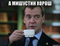 а мишустин хорош 