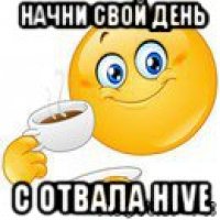 начни свой день с отвала hive