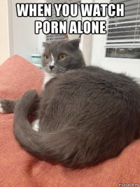 when you watch porn alone 