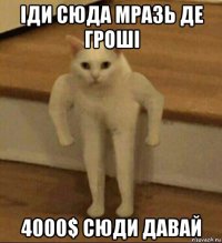 іди сюда мразь де гроші 4000$ сюди давай