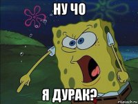 ну чо я дурак?