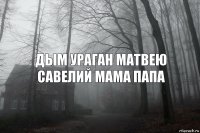 ДЫМ УРАГАН МАТВЕЮ САВЕЛИЙ МАМА ПАПА