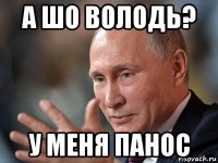 а шо володь? у меня панос