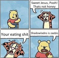 Sweet Jesus, Pooh! Thats not honey Your eating shit Shadowladns is zaebis