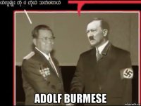  adolf burmese