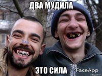 два мудила это сила