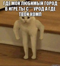 где мой любимый город в игре ты с*** урод а где твой комп 