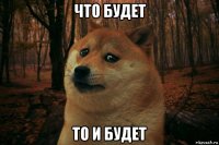 что будет то и будет