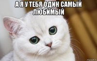 а я у тебя один самый любимый 