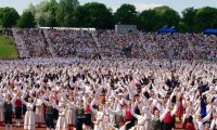 Создать мем Певческий фестиваль в эстонии