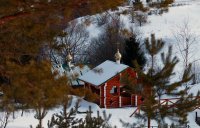 Создать мем Зимнее Чимеево купальни