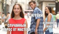 Игроки Основной сюжет Случайный вброс от Мастера