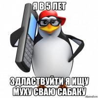 я в 5 лет здластвуйти я ищу муху сваю сабаку