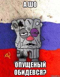 а шо опущеный обидевся?