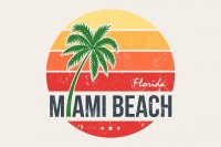 Создать мем Miami Beach