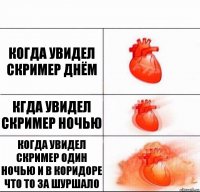 КОГДА УВИДЕЛ СКРИМЕР ДНЁМ КГДА УВИДЕЛ СКРИМЕР НОЧЬЮ КОГДА УВИДЕЛ СКРИМЕР ОДИН НОЧЬЮ И В КОРИДОРЕ ЧТО ТО ЗА ШУРШАЛО