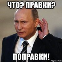 что? правки? поправки!