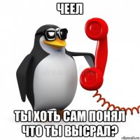 чеел ты хоть сам понял что ты высрал?