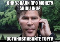 они узнали про монету shibu inu? останавливайте торги