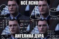 всё ясно ангелина дура