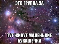 это группа 5а тут живут маленькие букашечки