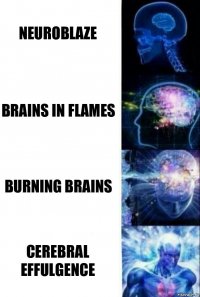 Neuroblaze Brains in Flames Burning Brains cerebral effulgence