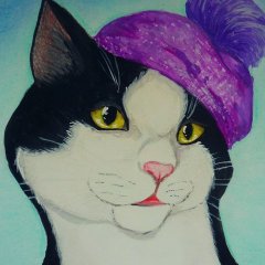 Котька в шапочке