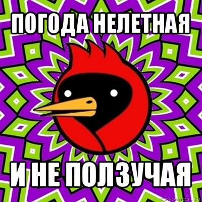 погода нелетная и не ползучая