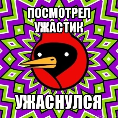 посмотрел ужастик ужаснулся, Мем Омская птица