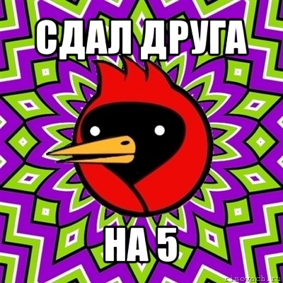 сдал друга на 5