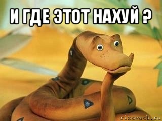 и где этот нахуй ? , Мем  Удав Каа задумался