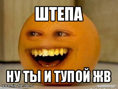 штепа ну ты и тупой жв