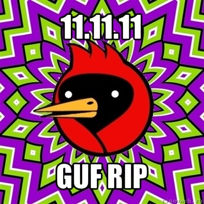 11.11.11 guf rip, Мем Омская птица