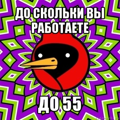 до скольки вы работаете до 55