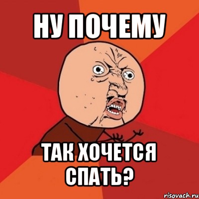 ну почему так хочется спать?, Мем Почему