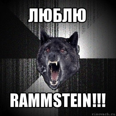 люблю rammstein!!!, Мем Сумасшедший волк