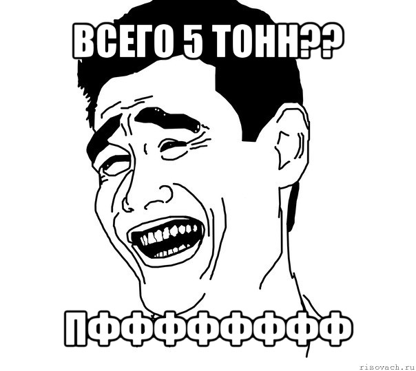 всего 5 тонн?? пфффффффф, Мем Яо минг