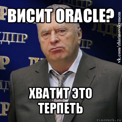 висит oracle? хватит это терпеть, Мем Хватит это терпеть (Жириновский)