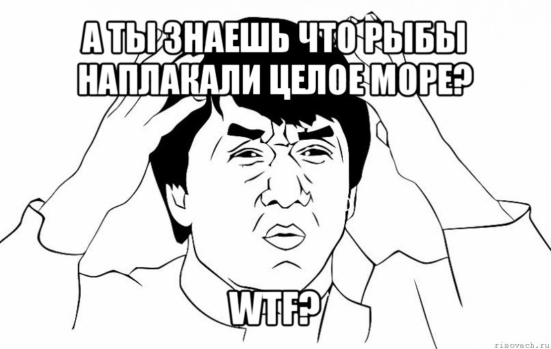 а ты знаешь что рыбы наплакали целое море? wtf?, Мем ДЖЕКИ ЧАН