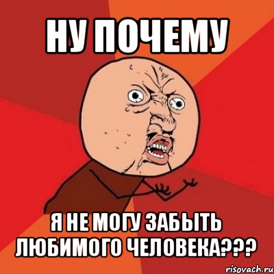 ну почему я не могу забыть любимого человека???, Мем Почему