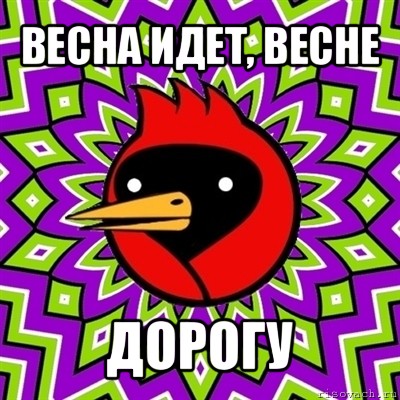 весна идет, весне дорогу, Мем Омская птица