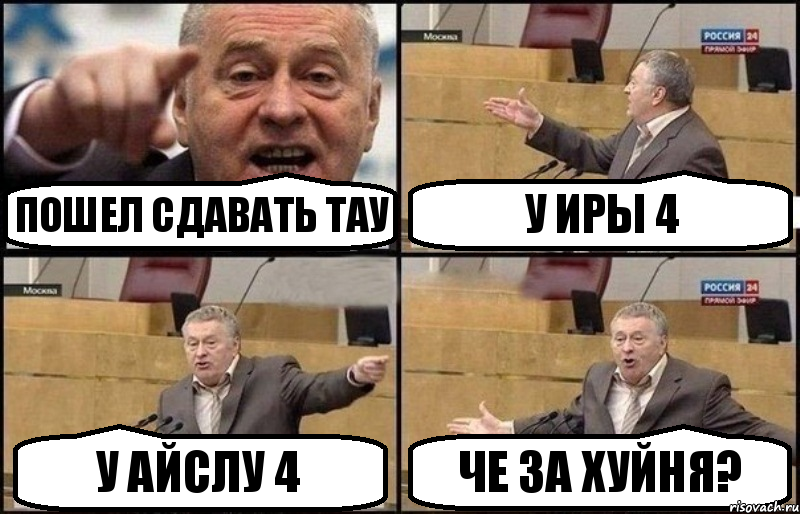 Пошел сдавать ТАУ У Иры 4 У Айслу 4 Че за хуйня?, Комикс Жириновский