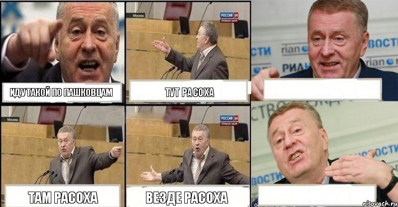 Иду такой по Пашковцам Тут Расоха  Там Расоха Везде Расоха , Комикс жереновський