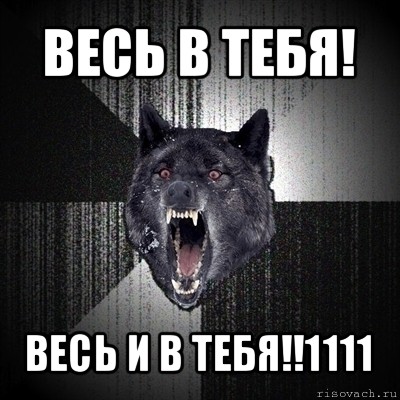 весь в тебя! весь и в тебя!!1111, Мем Сумасшедший волк