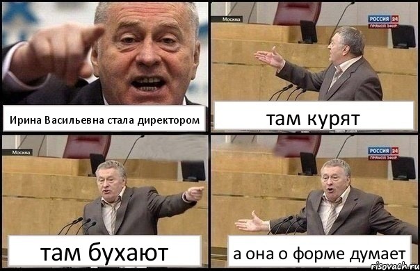 Ирина Васильевна стала директором там курят там бухают а она о форме думает, Комикс Жириновский