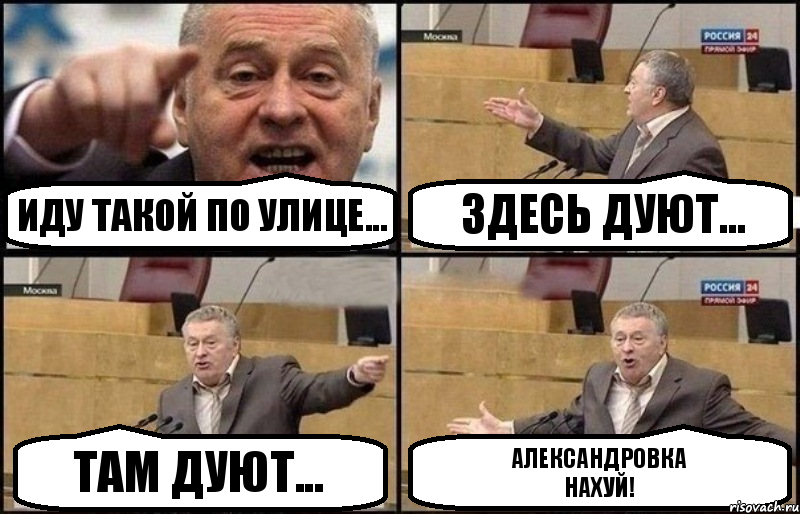 Иду такой по улице... здесь дуют... там дуют... Александровка
Нахуй!, Комикс Жириновский