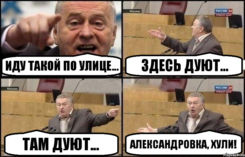 Иду такой по улице... здесь дуют... там дуют... Александровка, Хули!, Комикс Жириновский