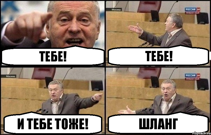 Тебе! Тебе! И тебе тоже! ШЛАНГ, Комикс Жириновский