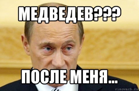 медведев??? после меня..., Мем путин